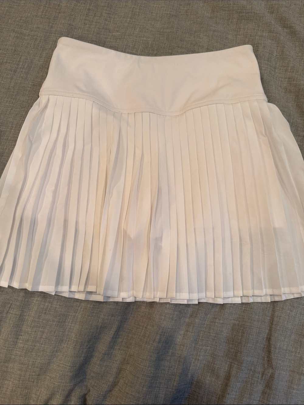 Women's White Pleated Tennis Skirt